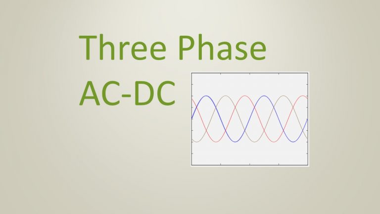 3-Phase AC-DC Power Supply Waveform
