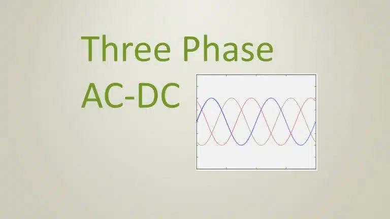 3-Phase AC-DC Power Supply Waveform