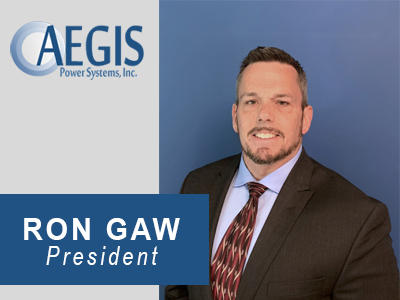 Ron Gaw joins Aegis Power Systems as President - 2023