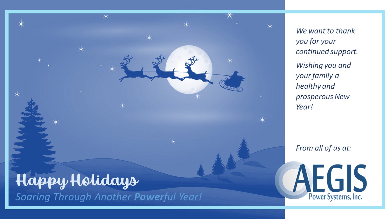 Happy Holidays from Aegis Power Systems 2023