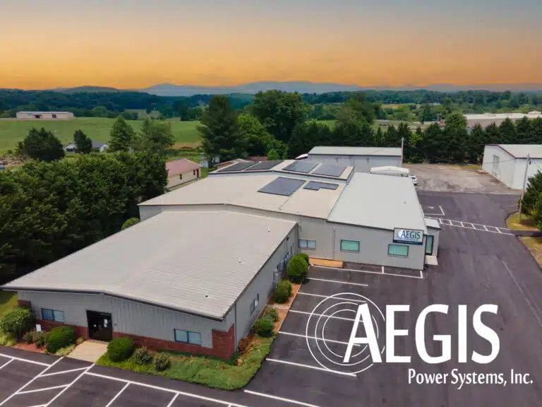 Aerial view of Aegis Power Systems in Murphy NC